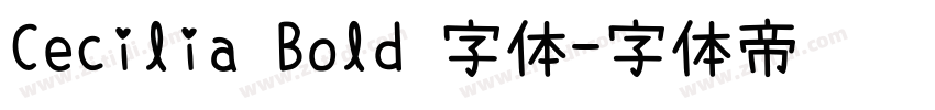 Cecilia Bold 字体字体转换